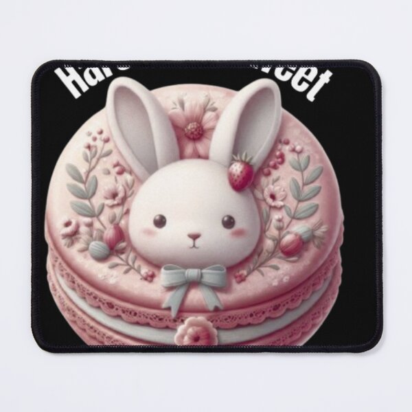 Item preview, Hare to Be Sweet Cute Bunny Macaron Kawaii Dessert Pun designed and sold by HopeAndHustle.