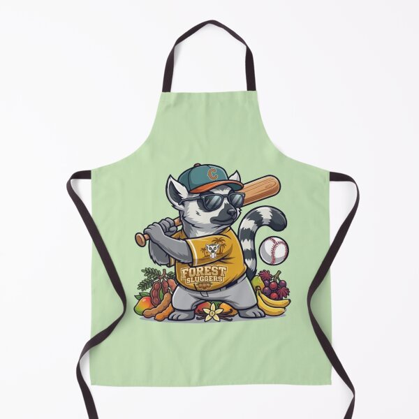 Item preview, Forest Sluggers – Tropical Lemur Baseball Art designed and sold by Dogandesighn.