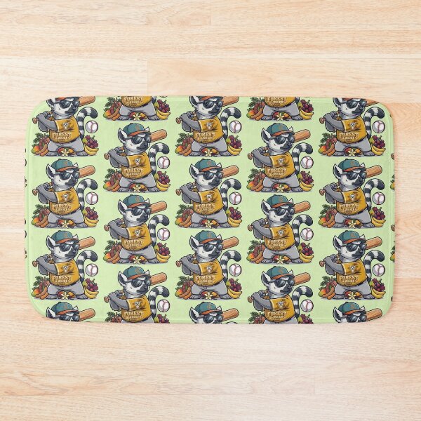 Item preview, Forest Sluggers – Tropical Lemur Baseball Art designed and sold by Dogandesighn.