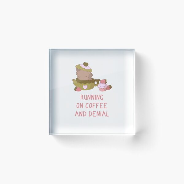 Item preview, capybara running on coffee and denial designed and sold by mind over morgan .