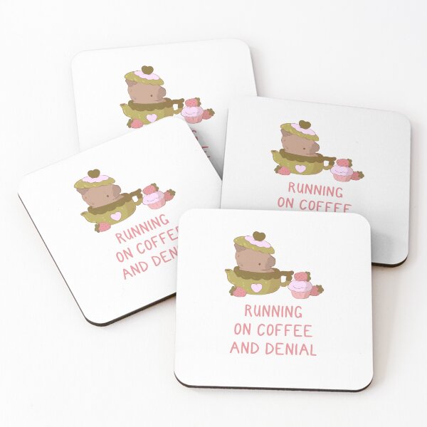 Item preview, capybara running on coffee and denial designed and sold by mind over morgan .