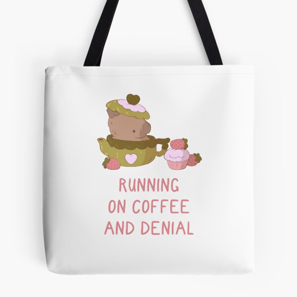 Item preview, capybara running on coffee and denial designed and sold by mind over morgan .