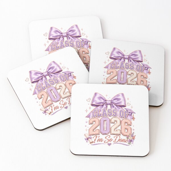 Item preview, Class of 2026 I’m So Done Graduation Design – Cute Pink Purple Senior Graduate Artwork designed and sold by Sixtinebzh.