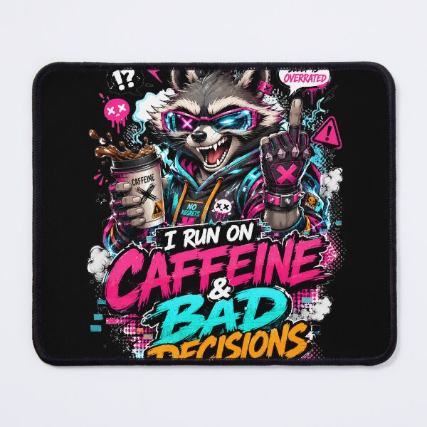 Item preview, Savage Raccoon Streetwear Graphic Tee designed and sold by Studio Atharv.