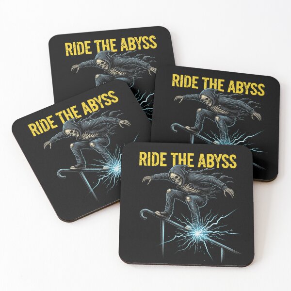 Item preview, Ride the Abyss Skeleton Skate designed and sold by printedartgoods.