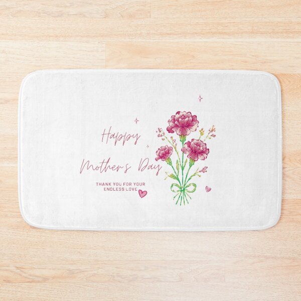 Item preview, Happy Mother's Day Carnation Bouquet — Hand-Drawn Watercolour Card & Gift Print designed and sold by IntertwineCo.