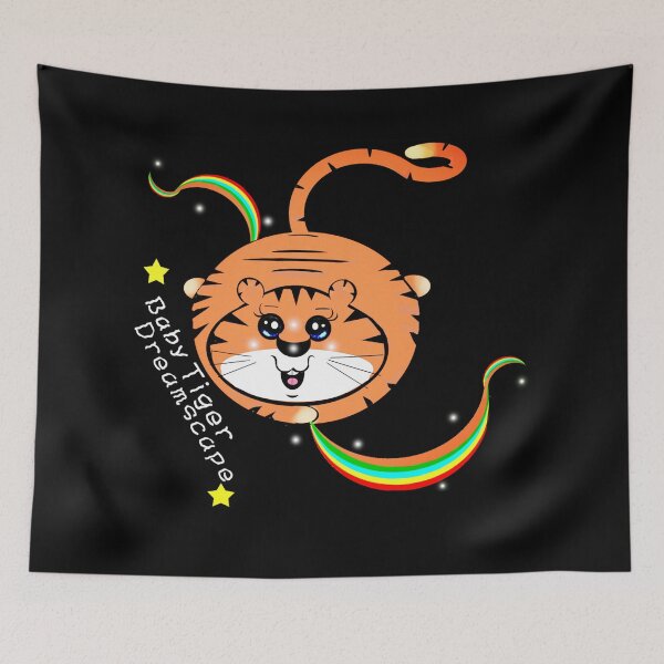 Item preview, Baby Tiger Dreamscape  designed and sold by Shirley cute art .