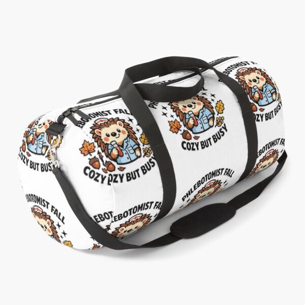 Item preview, Cute Hedgehog Phlebotomist Fall Nurse Design Cozy But Busy Autumn Medical Tech National Phlebotomy Week Gift designed and sold by ClinicalHubs.