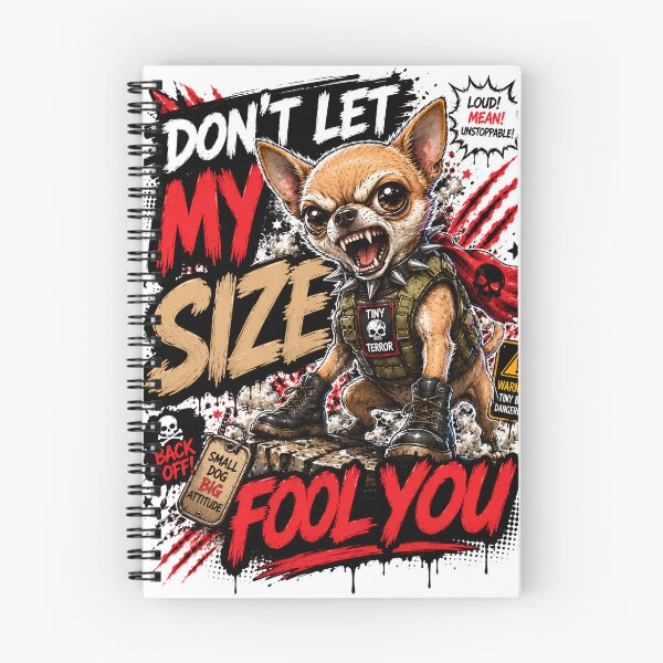 Item preview, Angry Chihuahua Warrior Cartoon Tee designed and sold by Studio Atharv.