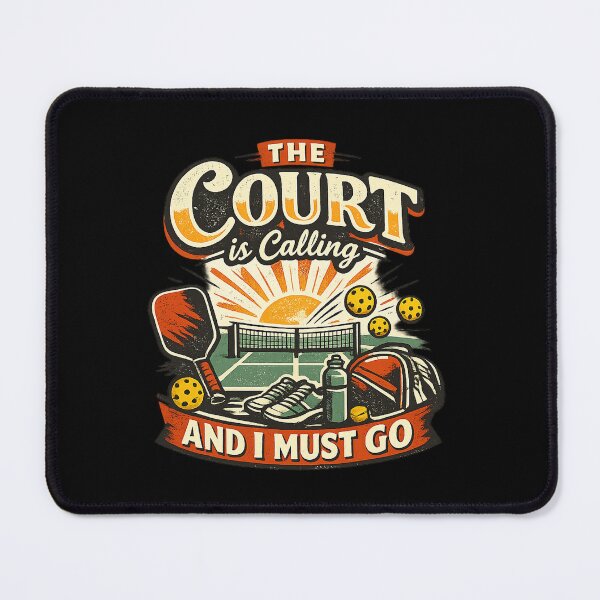 Item preview, The Court Is Calling and I Must Go Pickleball Retro designed and sold by Pickleball Globe.