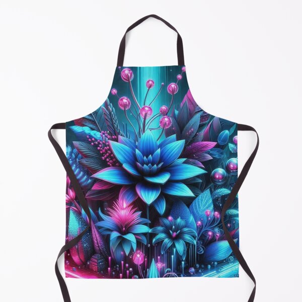 Item preview, Cyber Garden – Futuristic Neon Botanical Art designed and sold by Dogandesighn.