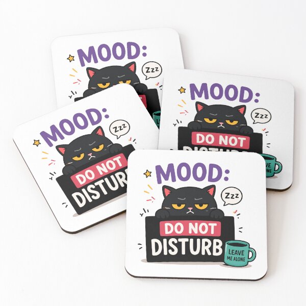 Item preview, Mood Do Not Disturb Funny Introvert Quote designed and sold by Gift Phrase Studio.