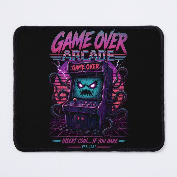 Item preview, Game Over Arcade Vintage 80s Horror | Retro Haunted Gaming designed and sold by CreativePrints3.