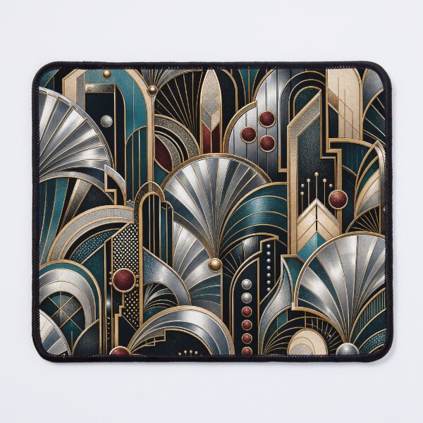 Item preview, Chrome Fan Neo Deco Pattern designed and sold by BrentonAndCo.