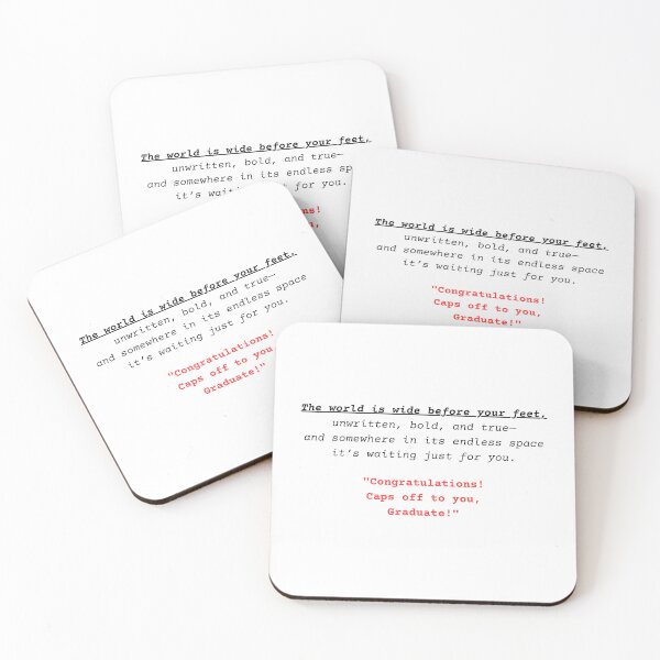 Artikelvorschau, Graduation Gift Poem Prints, Minimalist Card Bundle, Inspirational Future Decor, The Open World entworfen und verkauft von BlareBlare.