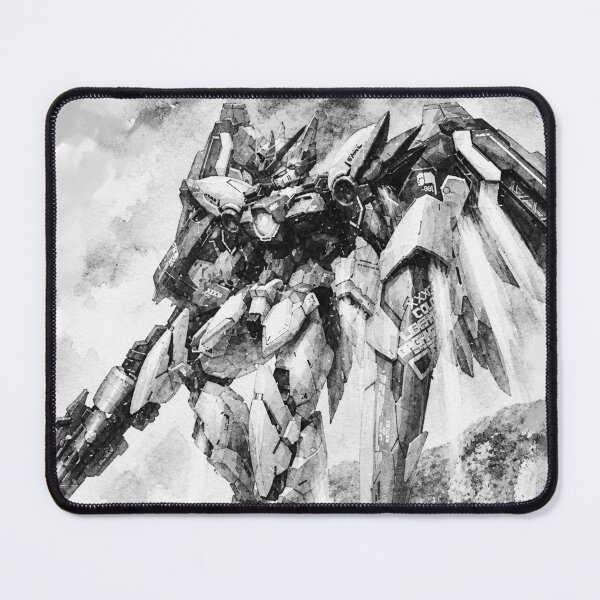 Item preview, black white watercolour ink art Wing ZERO Gundam HD DIGITAL artwork designed and sold by sabartgunpla.