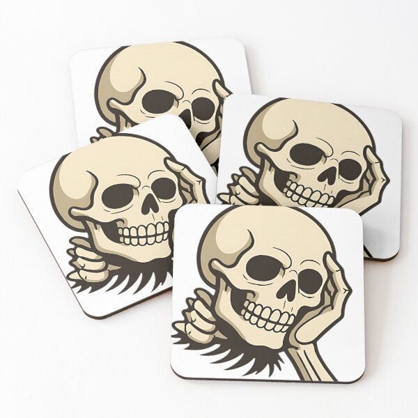 Item preview, Skull Facing Reality - Tired Grim Reaper Comic Art designed and sold by DarkOriginArts.