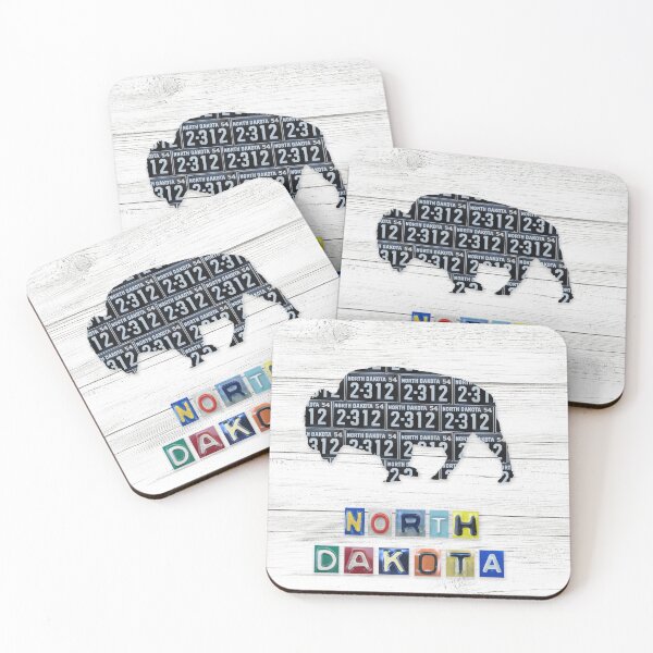 Item preview, North Dakota License Plate Buffalo designed and sold by Elisabeth Lucas.