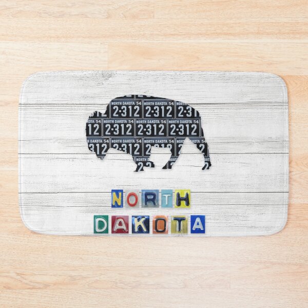 Item preview, North Dakota License Plate Buffalo designed and sold by Elisabeth Lucas.