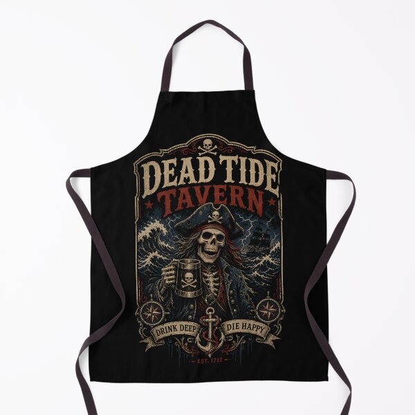 Item preview, Dead Tide Tavern Vintage Pirate | Retro Ghost Sailor designed and sold by CreativePrints3.