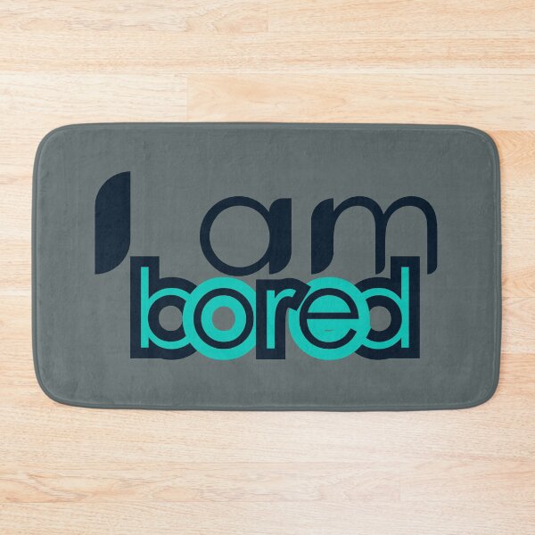 Item preview, I Am Bored - Retro Geometric Typography Relatable Mood designed and sold by Ihor Ivanov.