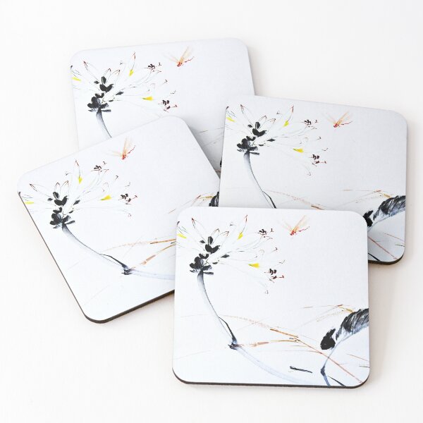 Item preview, Flower and Dragonfly designed and sold by hkonestudio.