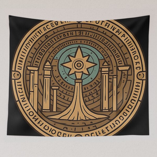 Item preview, Ancient Occult Seal - Mystic Celestial Sigil Astrolabe Art designed and sold by DarkOriginArts.