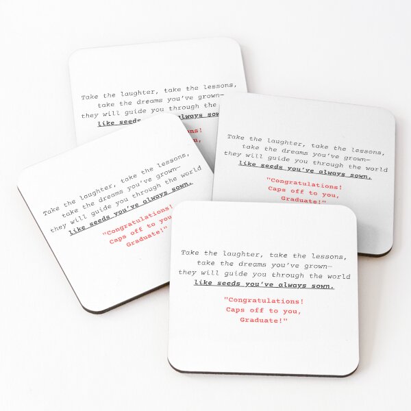 Item preview, Graduation Poem Art Print Collection, Student Card Bundle, Meaningful Achievement Gift, Carry It With You designed and sold by BlareBlare.