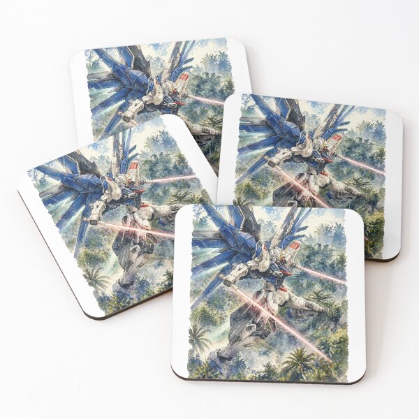 Item preview, watercolour freedom gundam seed kira yamato illustration digital art designed and sold by sabartgunpla.