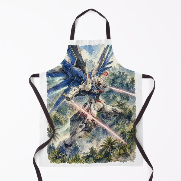 Item preview, watercolour freedom gundam seed kira yamato illustration digital art designed and sold by sabartgunpla.