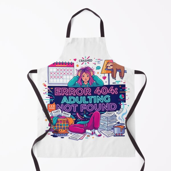 Item preview, 404 error, millennial life, adulting, growing up, funny adulting designed and sold by TrueArtVibes.