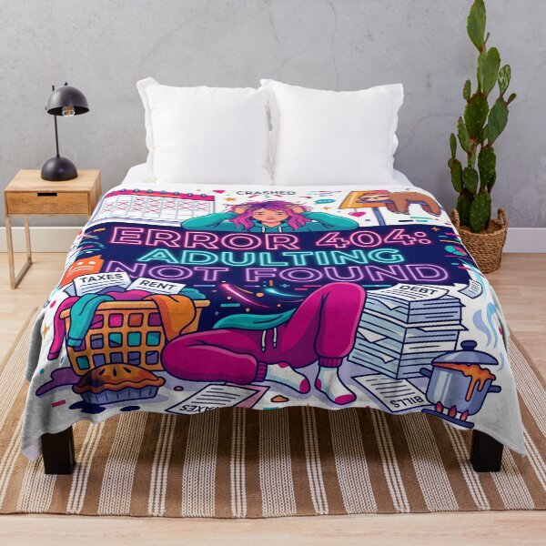 Item preview, 404 error, millennial life, adulting, growing up, funny adulting designed and sold by TrueArtVibes.