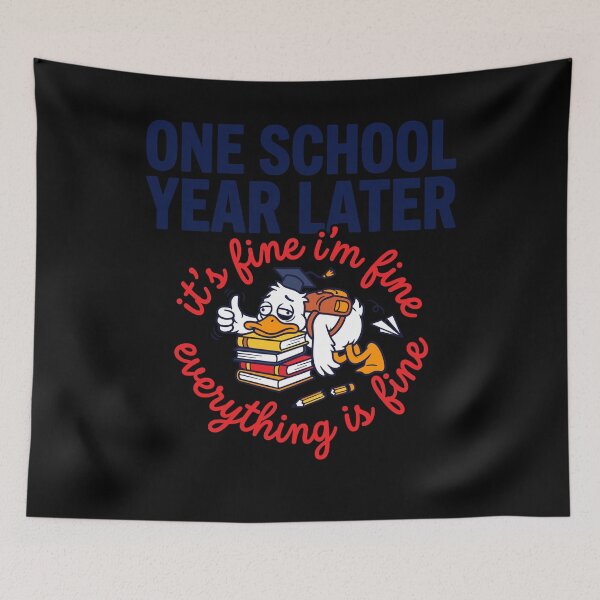 Item preview, One School Year Later Stressed Graduation Duck designed and sold by KroghDs.