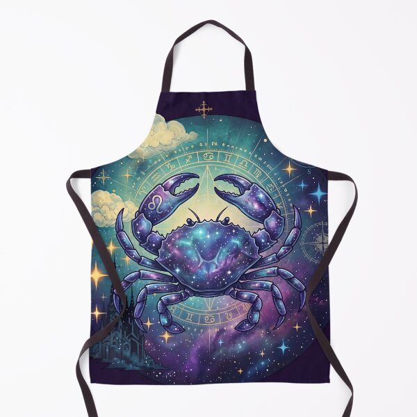Item preview, Celestial Cancer Zodiac - Majestic Galaxy Crab Aesthetic Art designed and sold by artscripts.