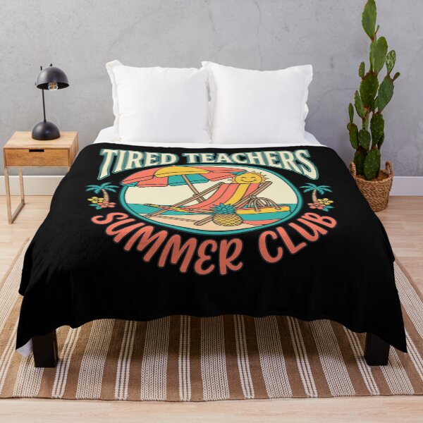 Item preview, Tired Teachers Summer Club Retro Beach Vacation designed and sold by KroghDs.