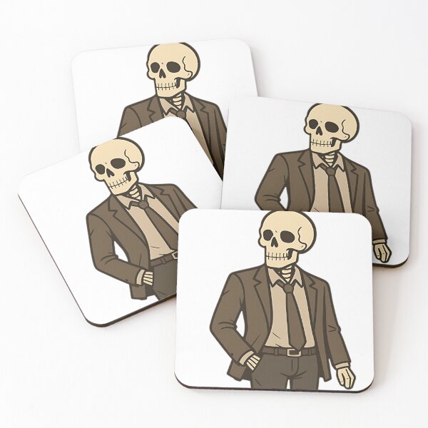 Item preview, Business Skeleton in Suit - Corporate Burnout Dark Humor Art designed and sold by DarkOriginArts.