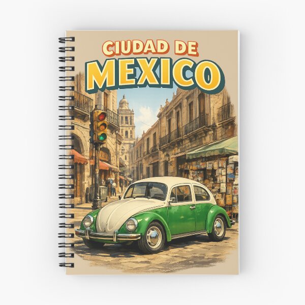 Item preview, Ciudad de Mexico Vintage Street Heritage designed and sold by Retro Arabica.