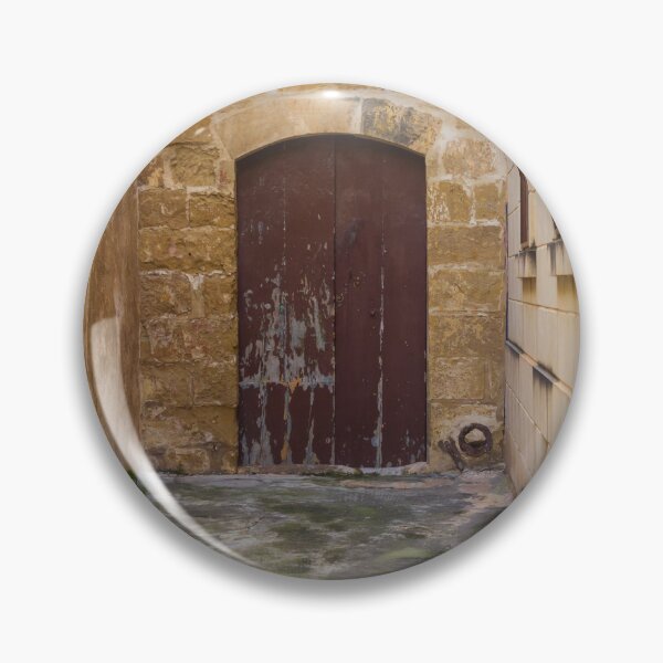 Item preview, Old Stone Alley With Weathered Wooden Door And Lantern in Narrow Rustic Passage designed and sold by Nmallia.