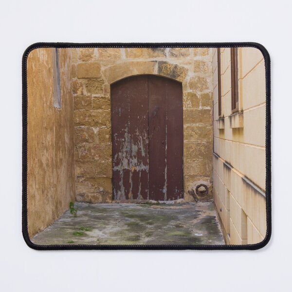 Item preview, Old Stone Alley With Weathered Wooden Door And Lantern in Narrow Rustic Passage designed and sold by Nmallia.
