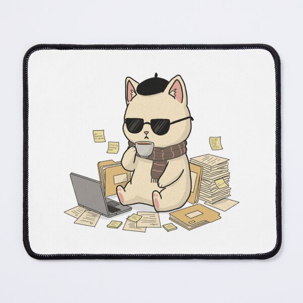 Item preview, The Corporate Cat Grind Cute Overworked Office Kitty designed and sold by HeyGraceArt.