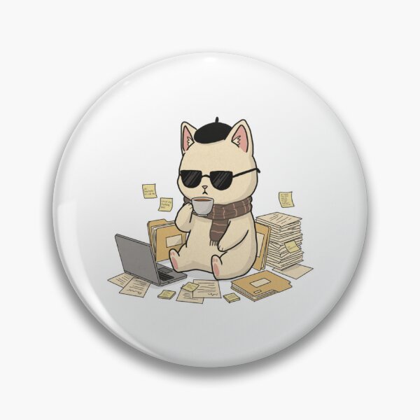 Item preview, The Corporate Cat Grind Cute Overworked Office Kitty designed and sold by HeyGraceArt.