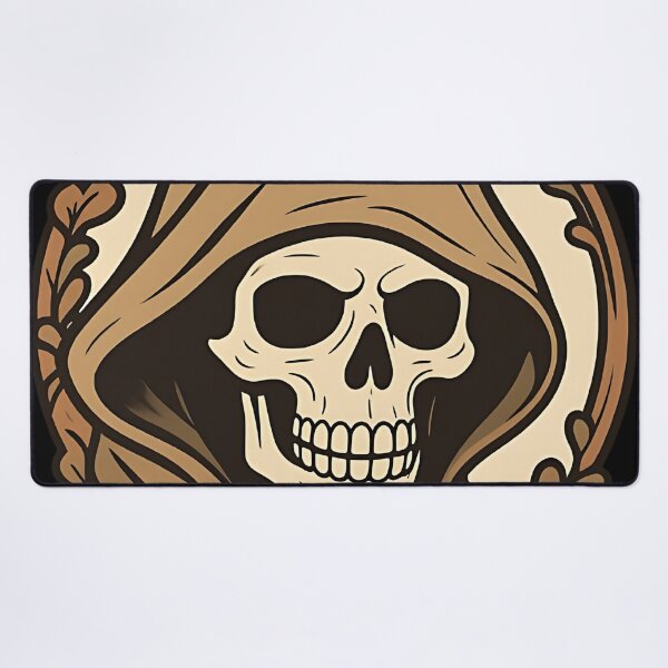 Item preview, Hooded Reaper Skull Emblem - Dark Gothic Soul Collector Art designed and sold by DarkOriginArts.