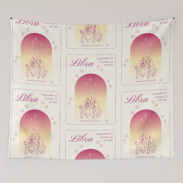 Item preview, Libra Zodiac Horoscope Poster designed and sold by issie kate.