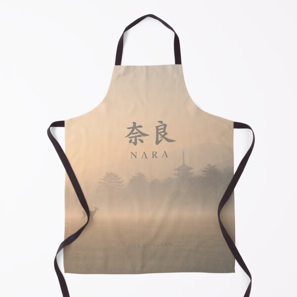 Item preview, Nara Deer at Dawn — Misty Japan Pagoda Art designed and sold by SILENT JAPAN.