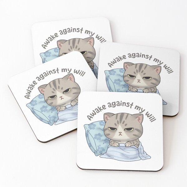 Item preview, Awake Against My Will Grumpy Cat Meme For Introvert designed and sold by HeyGraceArt.