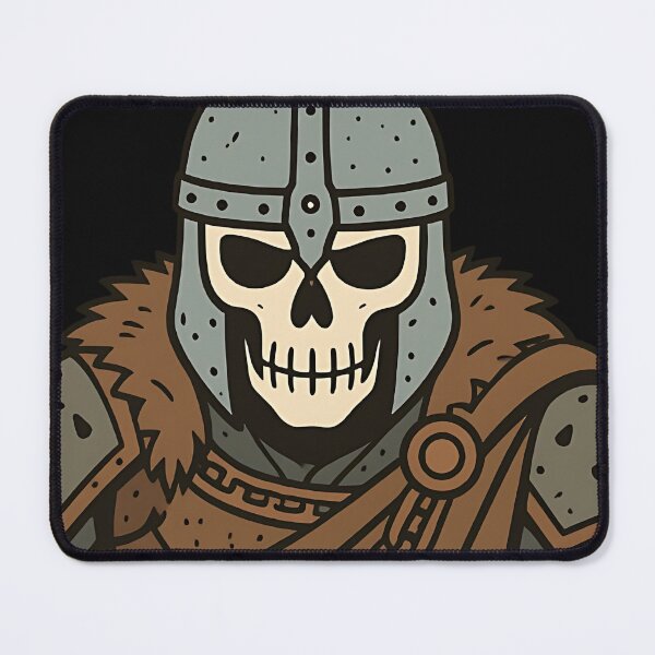 Item preview, Undead Viking Warrior - Skeletal Berserker Dark Fantasy Art designed and sold by DarkOriginArts.