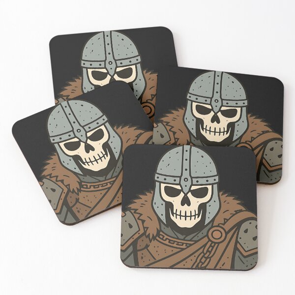 Item preview, Undead Viking Warrior - Skeletal Berserker Dark Fantasy Art designed and sold by DarkOriginArts.