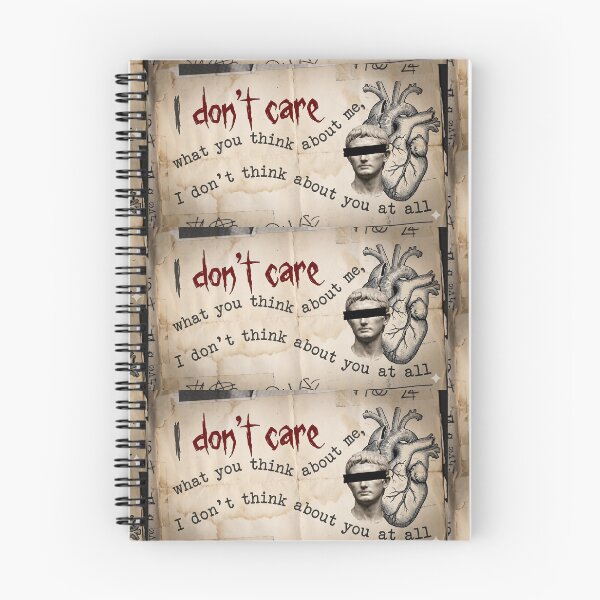 Item preview, I Don't Think About You At All - Edgy Dark Academia Stoic Quote  designed and sold by Tokraz-art.