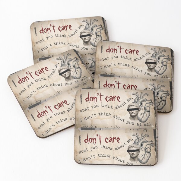 Item preview, I Don't Think About You At All - Edgy Dark Academia Stoic Quote  designed and sold by Tokraz-art.