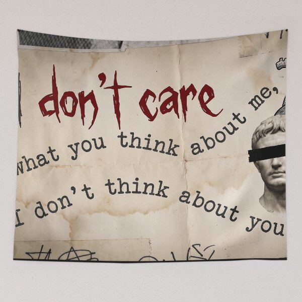 Item preview, I Don't Think About You At All - Edgy Dark Academia Stoic Quote  designed and sold by Tokraz-art.
